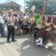 Polsek Lembar Amankan Jembatan Bakong, Himbauan Larangan Melintas Dipasang
