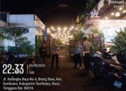 Patroli Malam, Polsek Sumbawa Berikan Himbauan Penolakan Aksi Premanisme