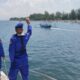 Patroli Pengamanan Lebaran Ketupat di Perairan Cemara – Lembar Polairud Polres Lombok Barat