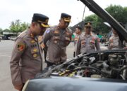 Polres Lombok Tengah Gelar Personel Dan Sarpras Amankan Hari Buruh 1 Mei 2025