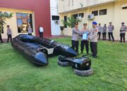 Polres Sumbawa Terima Satu Unit Perahu Karet Untuk Meningkatkan Operasional Polairud
