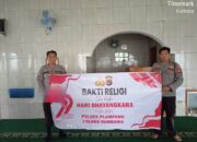 Polsek Plampang Gelar Bakti Sosial di Masjid Al-Jihad dalam Rangka HUT Bhayangkara ke-79