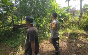 Memperkuat Ketahanan Pangan, Bhabinkamtibmas Kuranji Dalang Gencarkan Kunjungan ke Warga
