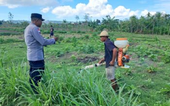 Polri Dorong Pertanian Produktif di Desa Pelangan, Sekotong
