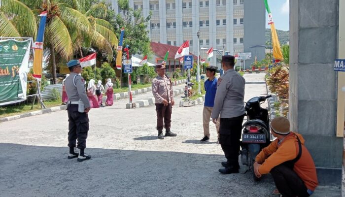 Pengamanan Ketat di Gerung: Polisi Fokus Objek Vital dan Area Publik