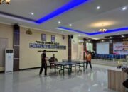 Semarak Final Tenis Meja Polres Lombok Barat HUT Bhayangkara ke-79