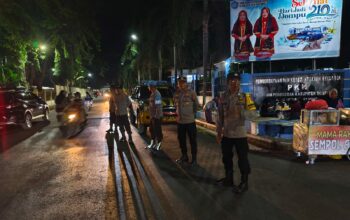 Polsek Dompu Gelar Patroli Malam Takbiran, Ciptakan Rasa Aman Jelang Idul Adha 1446 H