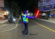 Satlantas Polres Lombok Utara Gelar Blue Light Patrol di Jalan Raya Gangga