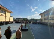 Polres Bima Kota Gelar Apel Pengamanan Aksi Unjuk Rasa, 345 Personel Dikerahkan