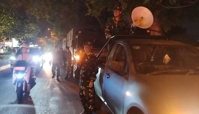 Pengeras Suara Satgas Kota Sampaikan Pesan Rukun dan Aman