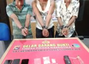 Polres Sumbawa Bekuk Tiga Pria Terduga Pengedar dan Pengguna Sabu di Sebuah Kos