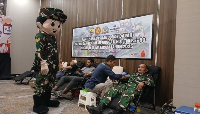 HUT TNI dan Santika, Donor Darah Jadi Wujud Peduli