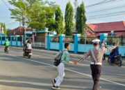 Satuan Lalu Lintas (Sat Lantas) Polres Bima Kota kembali menggelar kegiatan Rawan Pagi/Strong Point di titik-titik rawan