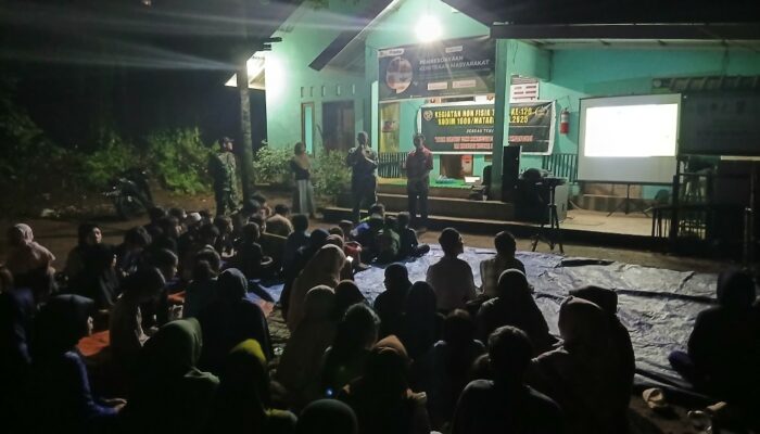 Satgas TMMD Ke-126 Bangun Kesadaran Warga Hidup Sehat dan Siaga Bencana