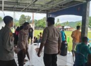 Polsek Taliwang Amankan Jalannya Turnamen Sepak Bola Kades Cup III di Desa Sermong