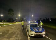 Patroli Malam Satlantas Lombok Barat di Jalur Bypass BIL 2
