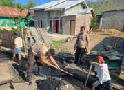Antisipasi Banjir, Sat Binmas Polres Bima Kota Gelar Aksi Bersih Selokan di Kelurahan Ule