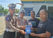 Sat Lantas Polres Bima Kota Gelar Himbauan Keselamatan Berlalu Lintas dan Pengecekan Kondisi Bus di Terminal Dara