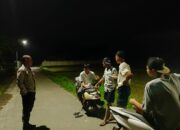 JAJARAN POLRES SUMBAWA BARAT PATROLI MALAM, HIMBAU PEMUDA TIDAK NONGKRONG HINGGA LARUT MALAM