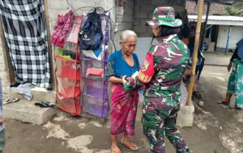 Sentuhan Kemanusiaan Babinsa untuk Inaq Masnah