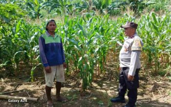 Polsek Gerung Dorong Pemanfaatan Lahan Pekarangan di Giri Tembesi