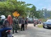Aparat Humanis Jaga Pantai Saat Libur Sekolah