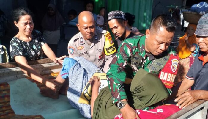 Kepedulian Babinsa-Bhabinkamtibmas, Bantu Lansia Lumpuh Berobat Terapi