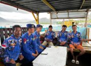 SILATURAHMI DENGAN SAHABAT POLAIRUD NTB DAN PEMBERIAN HIMBAUAN KESELAMATAN SAAT BERLAYAR DI WILAYAH PERAIRAN