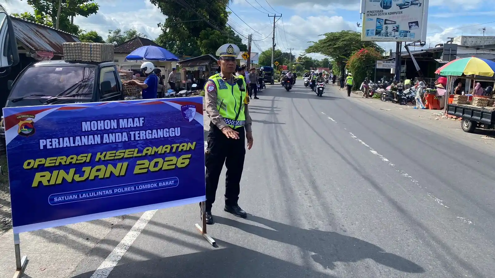 Polres Lobar Intensifkan Ops Keselamatan Rinjani 2026 di Kecamatan Kediri