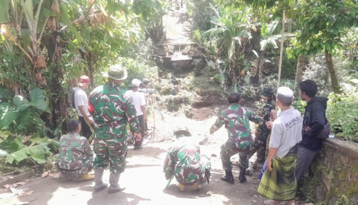 Pengukuran Jembatan Garuda Buka Akses Baru Warga Gangga