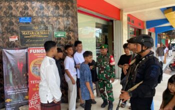 Sinergi TNI Polri Jaga Cakranegara Tetap Aman Kondusif