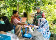 ‎Babinsa Buwun Mas Dampingi Posyandu Bulan Ramdan