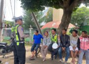 Satlantas Menyapa, Unit Kamsel Satlantas Polres Bima Kabupaten Sosialisasi Mudik Aman Keluarga Bahagia