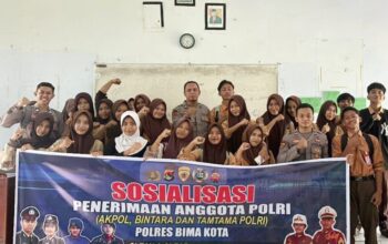 Bag SDM Polres Bima Kota Sosialisasikan Penerimaan Terpadu Anggota Polri T.A. 2026 di SMAN 4 dan SMAN 5 Kota Bima