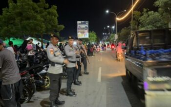 Sat Samapta Polres Bima Kota Patroli dan Amankan Pasar Ramadhan di Amahami