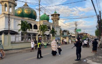 Satgas Preventif Operasi Ketupat Rinjani 2026 Polres Bima Kabupaten Pos PAM Bolo Gelar Patroli dan Pengembangan Sholat Idhul Fitri