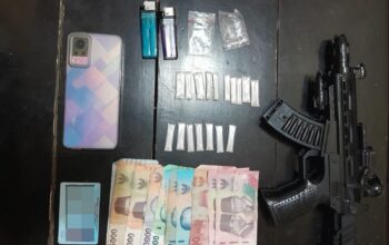 Sinergi TNI-Polri di Empang: Gulung Pengedar Narkoba, 17 Poket Sabu Dalam Pistol Mainan Diamankan