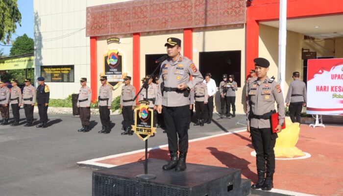 Polres Lombok Tengah Gelar Upacara Peringatan Hari Kesadaran Nasional