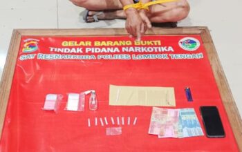 Polres Loteng Amankan Dua Terduga Pengedar Sabu di Dua Lokasi Berbeda. ‎