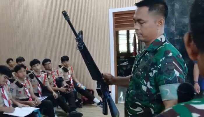 Siswa MTs Sayang Ibu Antusias Belajar Sejarah TNI