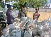Bhabinkamtibmas Desa Ekas Buana Monitoring Panen Jagung Warga di Jerowaru