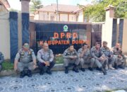 SAT BINMAS POLRES DOMPU BERIKAN PEMBINAAN DAN ARAHAN KEPADA SAT POL PP JELANG PENGAMANAN UNJUK RASA