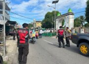 Unit Patmor Sat Samapta Polres Dompu Laksanakan Patroli Dialogis dan Pengamanan Pawai, Situasi Kamtibmas Tetap Kondusif