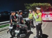 Satlantas Polres Lombok Barat Patroli Malam di Jalur 3C