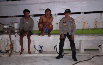 Patroli Blue Light Cipkon, Polsek Kawasan Pelabuhan Laut Bima Sambangi Buruh dan Sampaikan Pesan Kamtibmas