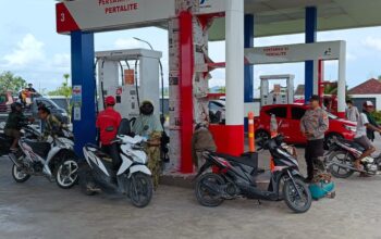 Polsek Labuapi Pantau Stok BBM di SPBU Lombok Barat
