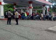 Personel Polsek Jerowaru Laksanakan Monitoring SPBU Sepapan, Antisipasi Gangguan Kamtibmas dan Kebakaran