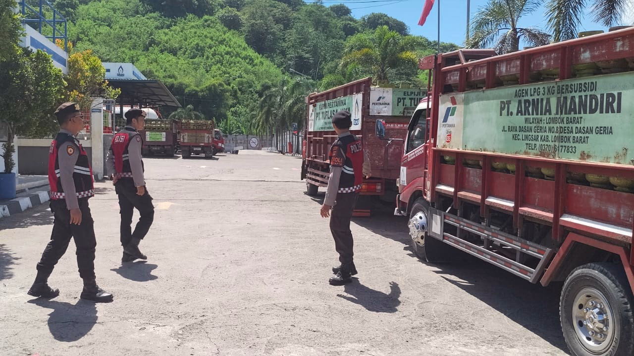 Polres Lombok Barat Amankan Distribusi LPG di SPBE Lembar