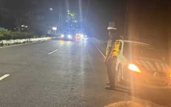 Satlantas Polres Lombok Barat Amankan Jalur Bypass