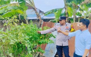 Ketahanan Pangan Polsek Labuapi Ajak Warga Manfaatkan Lahan